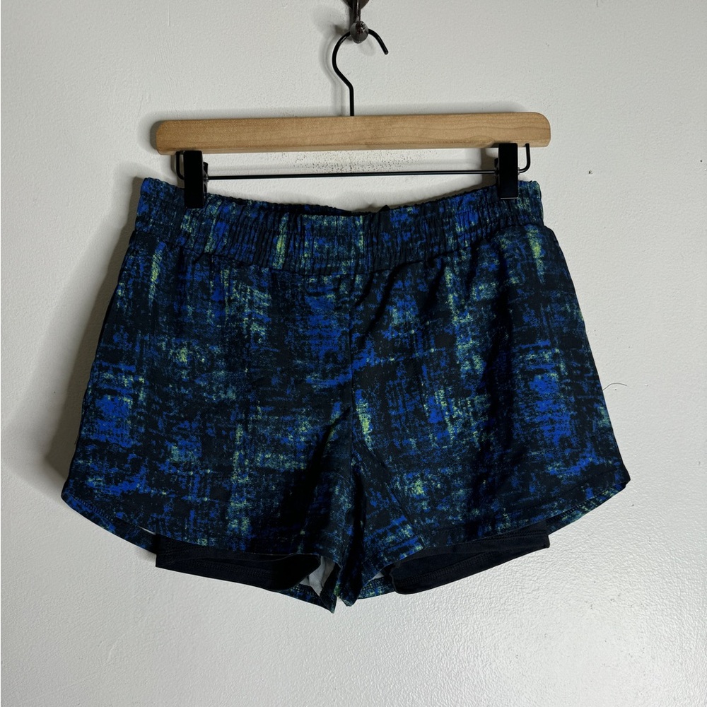 NWT Jockey Small Running Shorts With Liner Moisture Wicking Black Blue‎ CP